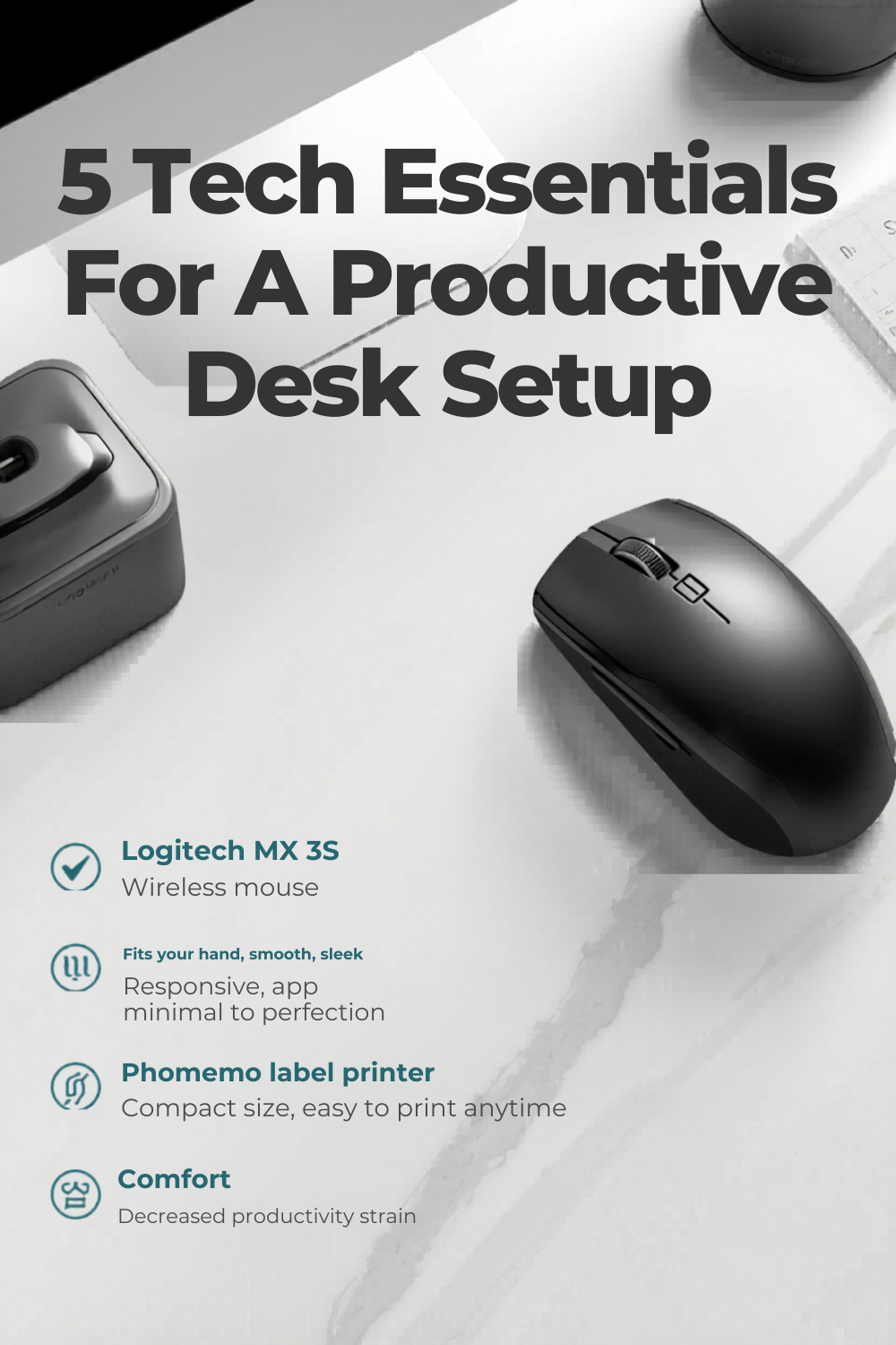 5 Tech Essentials For A Productive Desk Setup